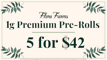 Flora Farms - Springfield 5 for $42 Flora Farms 1g Premium Pre-Rolls