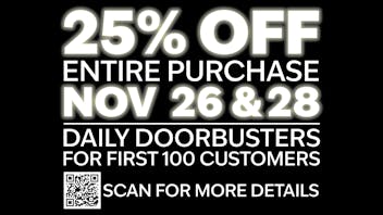 Flora Farms Joplin 25% Off Entire Purchase - Nov 26 & 28