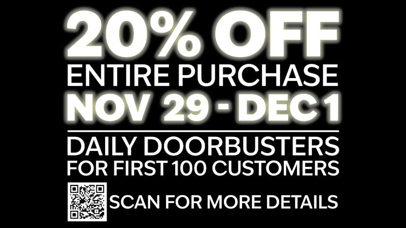 Flora Farms - Lee's Summit 20% Off Entire Purchase Sat Nov 29 - Mon Dec 1