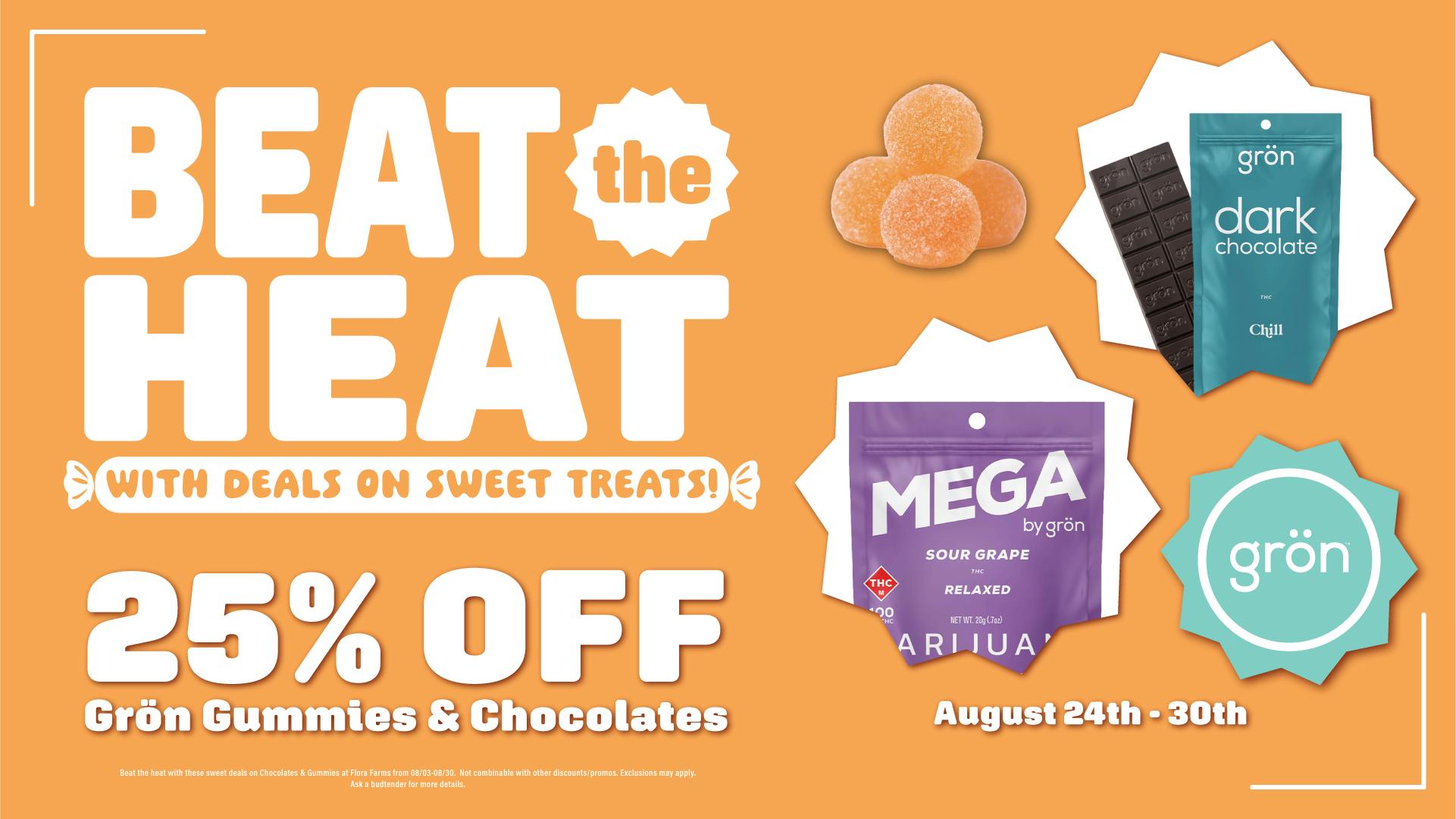 Flora Farms Joplin 25% off Gron Chocolate & Gummies