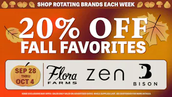 Flora Farms - Springfield 20% off Flora Farms, Zen, Bison (Excludes 14g)