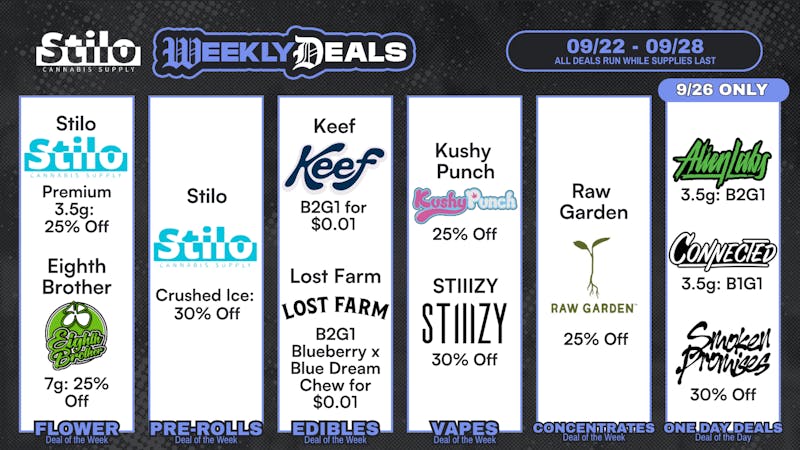 Stilo Supply Up to 30% Off: Raw Garden, STIIIZY, Stilo + MORE!