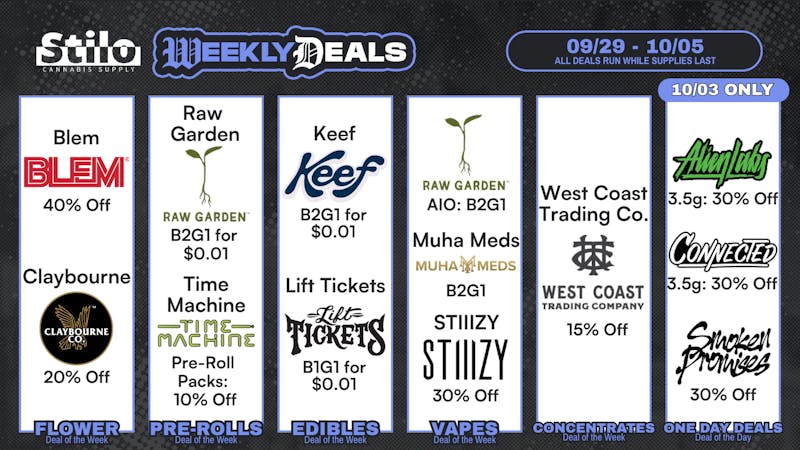 Stilo Supply Up to 40% Off: Raw Garden, Claybourne + MORE! 💨