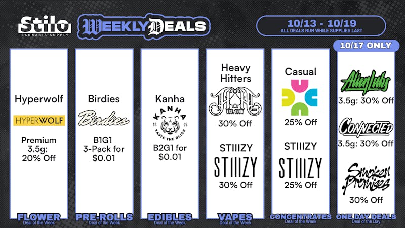 Stilo Supply Up to 30% Off 🪄 Heavy Hitters, STIIIZY + MORE!