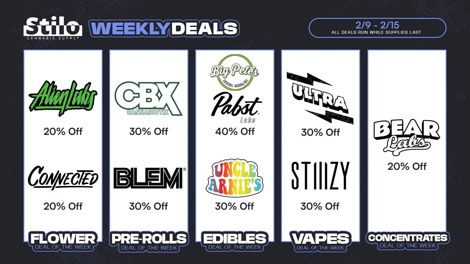 Stilo Supply Up to 40% OFF: Alien Labs, Connected, CBX + More!