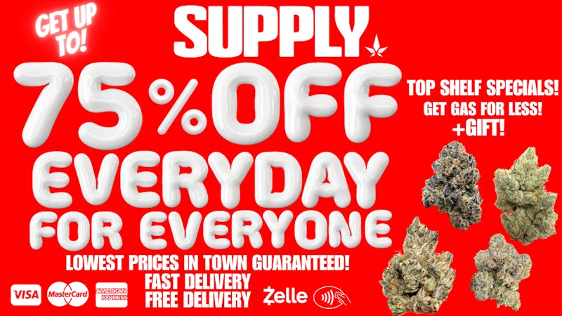 SUPPLY GET UP TO 75% OFF + GIFT! 🎁