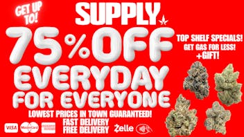 SUPPLY GET UP TO 75% OFF ON ALL ORDERS + GIFT! 🎁