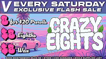 VICE Cannabis 💸$8 Eighths🍃8 for $20 Prerolls😮‍💨$8 Wax🍯