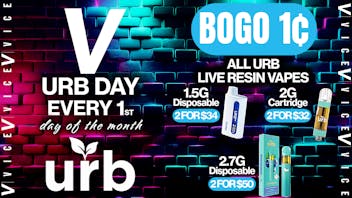 VICE Cannabis 🚨BOGO 1¢ URB LIVE RESIN VAPES🤑