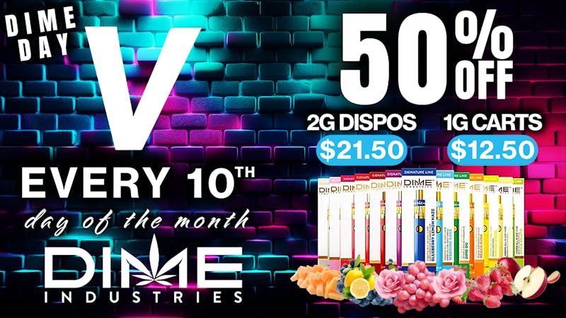 VICE Cannabis 🚨50% off ALL Dime Vapes💸2g Dispos $21.50🎁
