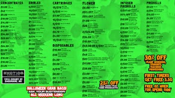 Exotics Cannabis - Saginaw HAPPY HALLOWEEN EXOTICS WAY INSANE DEALS LIVE NOW!