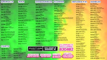 Exotics Cannabis - Saginaw Saginaw's Best Deals 💰 SPEND 100 = FREE OUNCE!!!