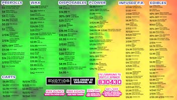 Exotics Cannabis - Saginaw Saginaw's Best Deals 💰 SPEND 100 = FREE OUNCE!!!