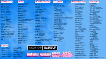 Exotics Cannabis - Saginaw Saginaw's Best Deals 💰 SPEND 100 = FREE OUNCE!!!