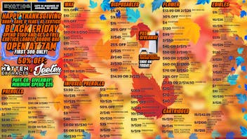 Exotics Cannabis - Adrian - NOW OPEN! Puff, Pass, Give Thanks. | Happy Thanksgiving!