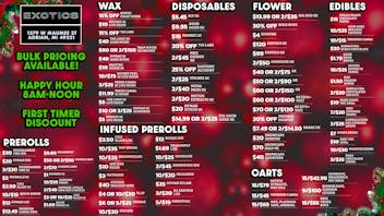 Exotics Cannabis - Adrian - NOW OPEN! 🔥🎁 ADRIAN'S BEST PRICES 🎅🎄✨