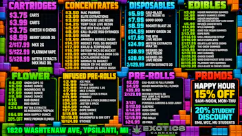 Exotics Cannabis - Ypsilanti YPSI'S UNBEATABLE DEALS 🕹️👾🎮