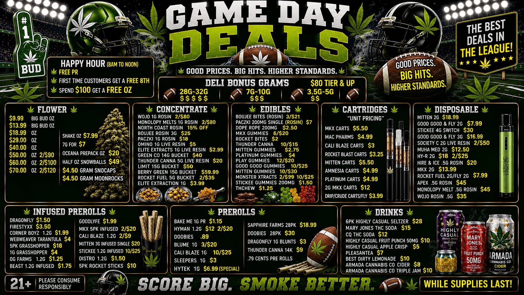 Exotics Cannabis - Adrian - NOW OPEN! Lowest Prices in MICHIGAN! SPEND $100 = A FREE OZ!