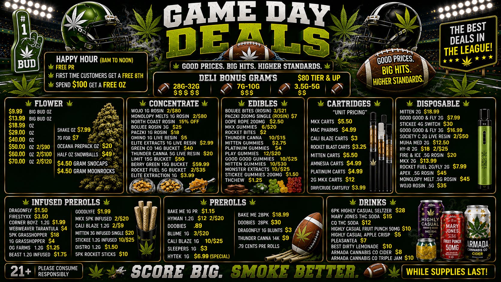 Exotics Cannabis - Adrian - NOW OPEN! Lowest Prices in MICHIGAN! SPEND $100 = A FREE OZ!
