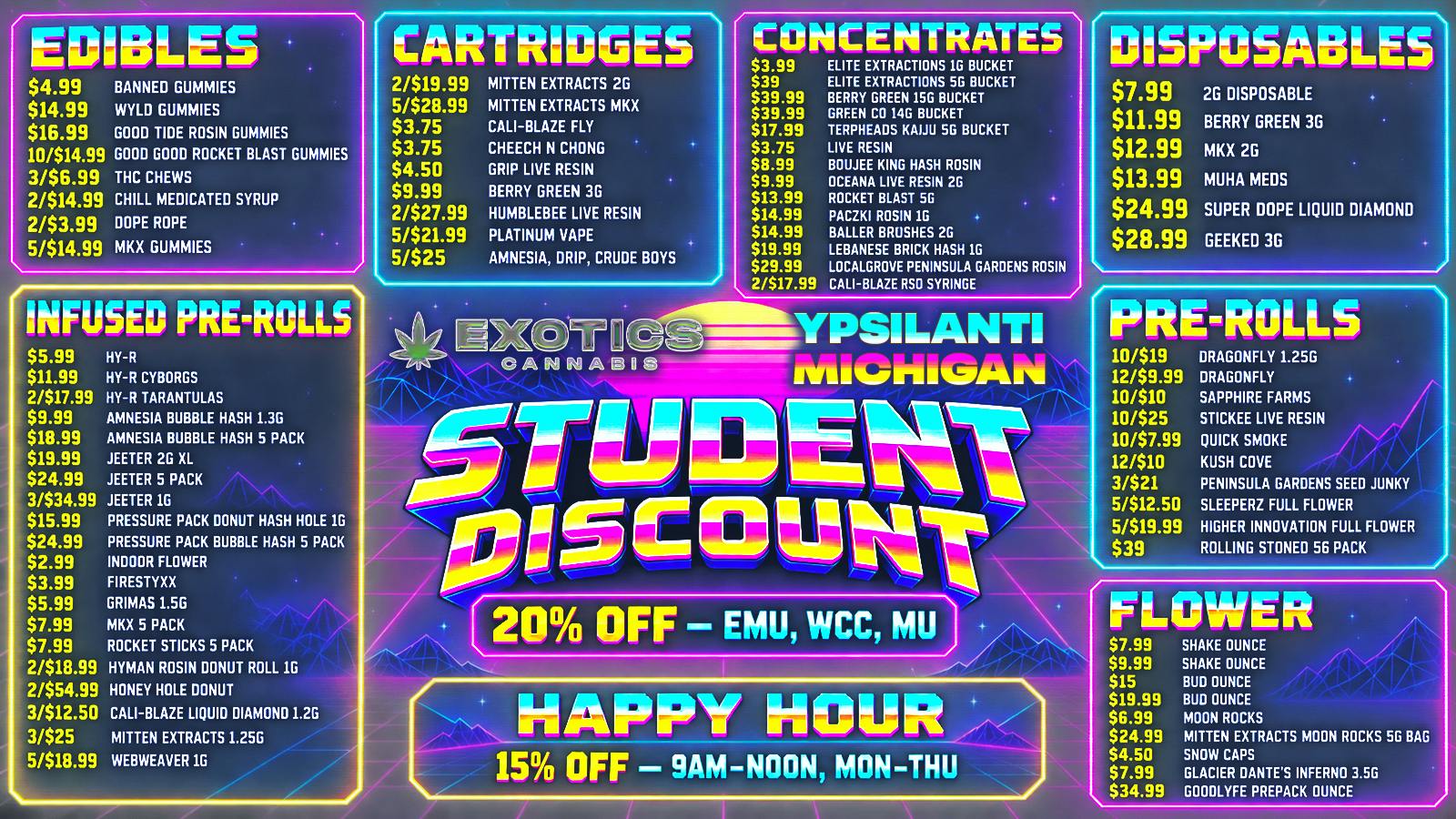 Exotics Cannabis - Ypsilanti BEST DEALS IN YPSILANTI ARE HERE! 📣🚨