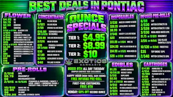 Exotics Cannabis - Pontiac NOW OPENED!! 🟢 $4.95 OZ 🟣 $2.50 EIGHTHS 🟢 $0.75 1G