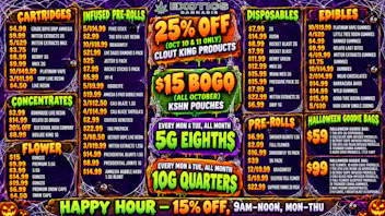 Exotics Cannabis - Ypsilanti 🎃👻 ALL TREATS NO TRICKS 🕸️ BEST IN YPSI 🦇💀