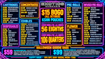 Exotics Cannabis - Ypsilanti 🎃👻 ALL TREATS NO TRICKS 🕸️ BEST IN YPSI 🦇💀