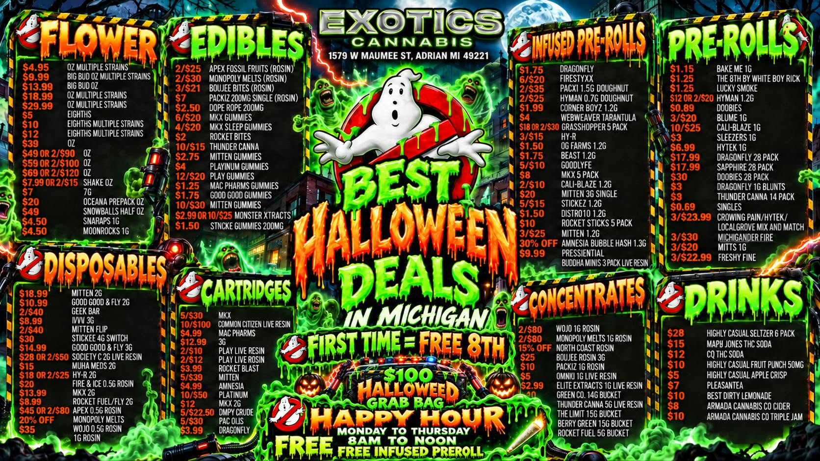 Exotics Cannabis - Adrian - NOW OPEN! Lowest Prices in MICHIGAN!