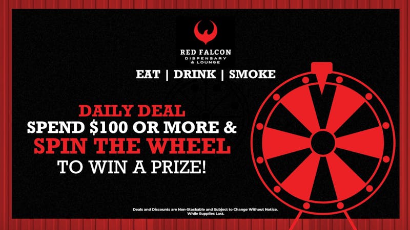 Red Falcon - Yucca Valley Spin the Wheel, Score Big!