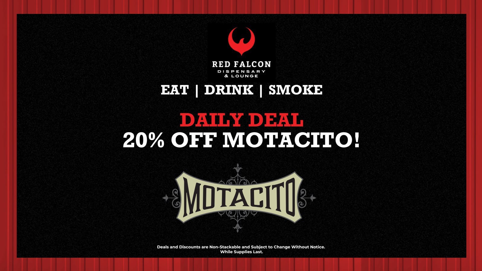 Red Falcon Motacito: 20% Off Today!