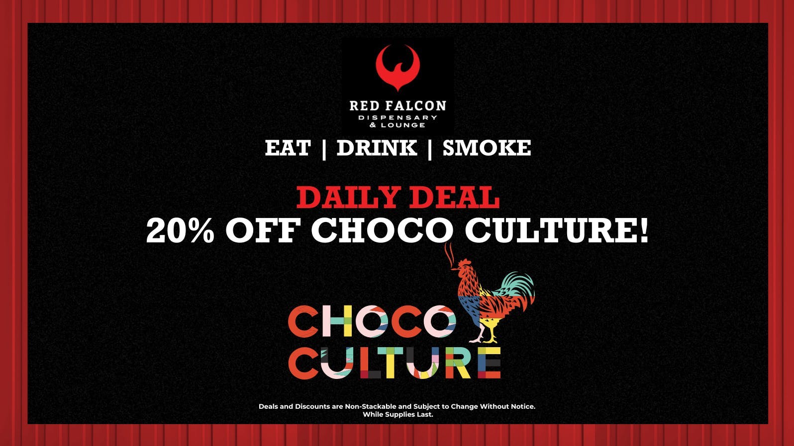 Red Falcon Choco Culture: 20% Off Today!