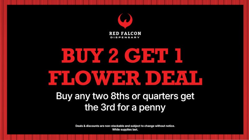 Red Falcon BUY 2 GET 1 FLOWER DEAL