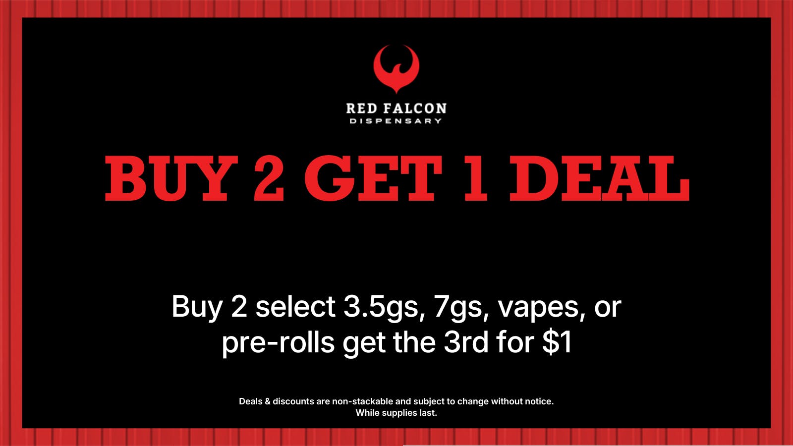 Red Falcon - 29 Palms BUY 2 GET 1 FOR $1