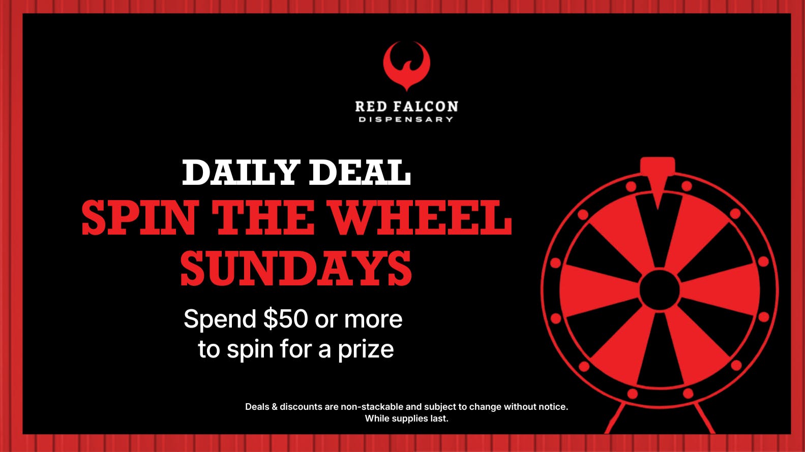 Red Falcon SUPERSPIN SUNDAYS