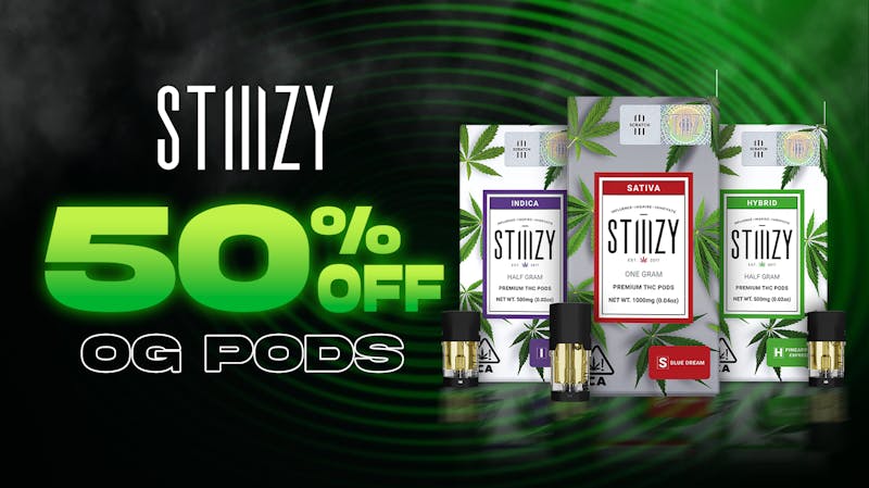 Leaf and Lion powered by Kushagram - Long Beach 50% Off STIIIZY Original Pods!