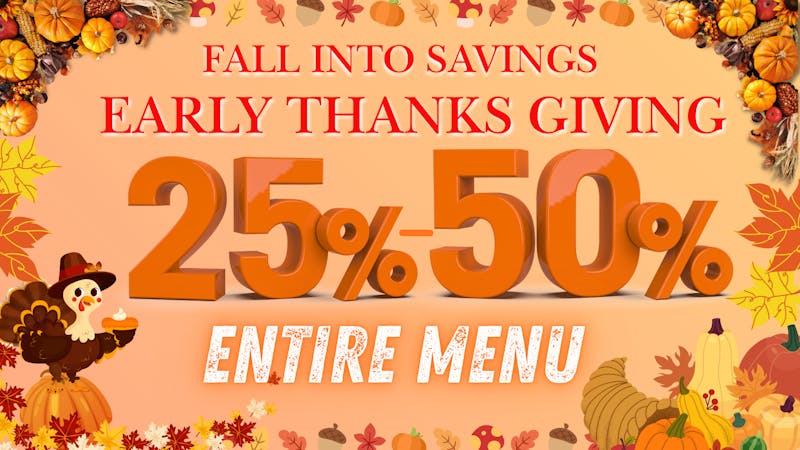 RushBudz Dispensary Early Thanksgiving 25-50%