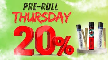 RushBudz Delivery PRE-ROLL THURSDAY 20% OFF