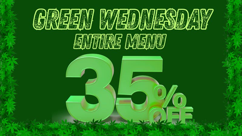 RushBudz Dispensary Green Wednesday 35% OFF