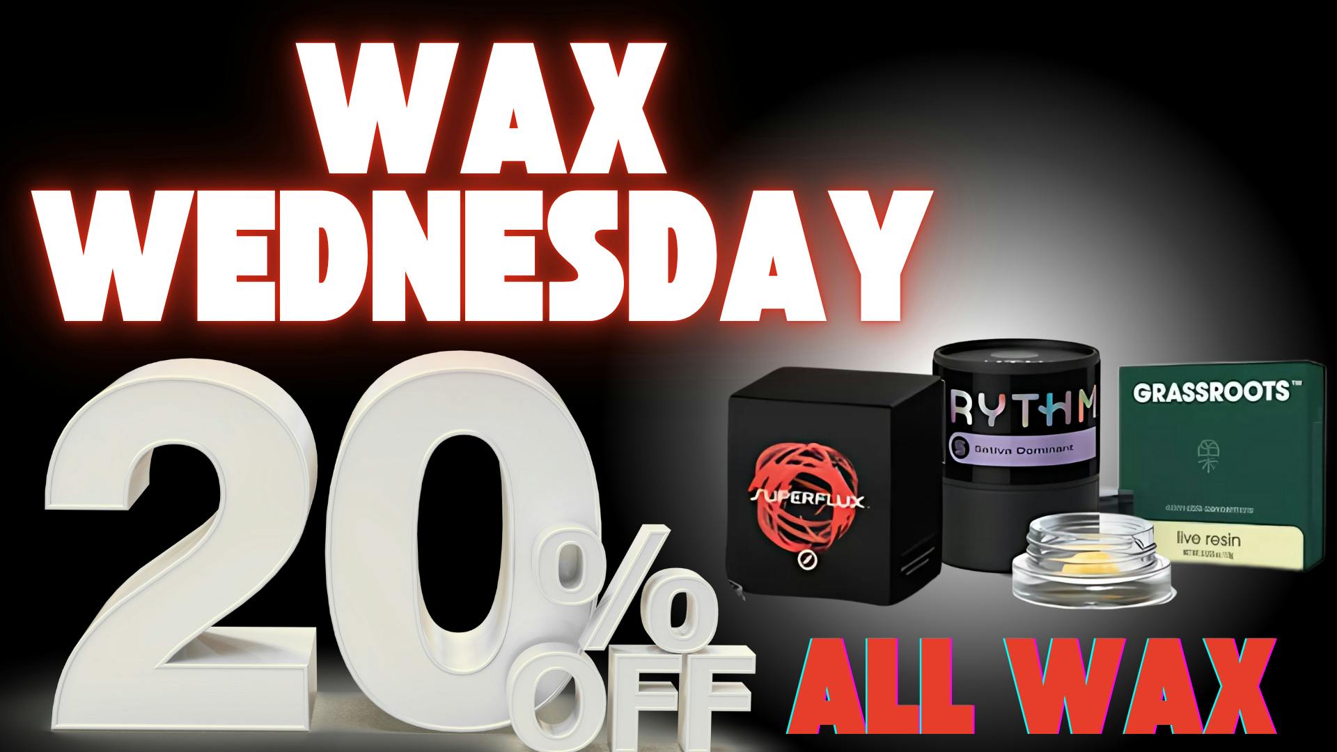 RushBudz Delivery WAX WEDNESDAY 20% OFF