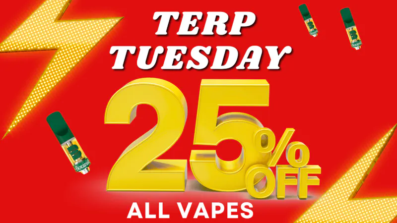 RushBudz Dispensary Terp Tuesday now 25%off