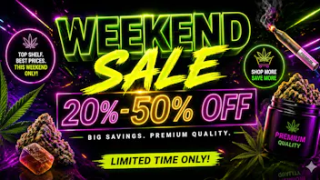 RushBudz Delivery WEEKEND SALE 20-50% OFF