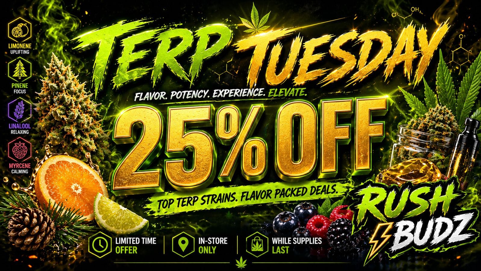 RushBudz Delivery Terp Tuesday Now 25%Off