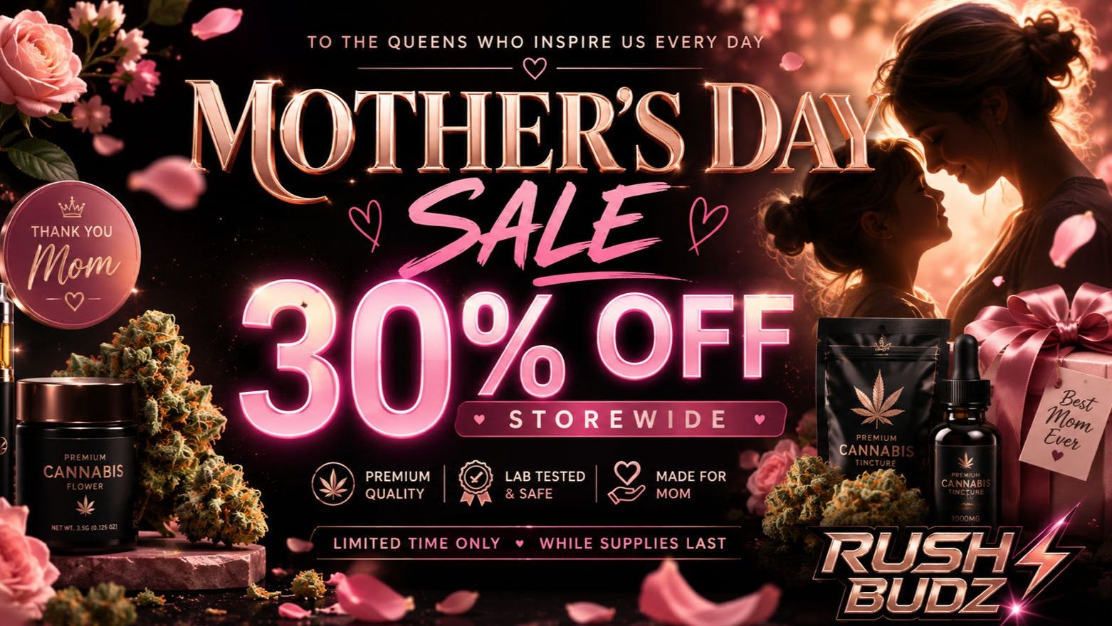 RushBudz Delivery MOTHER'S DAY SALE 30%OFF