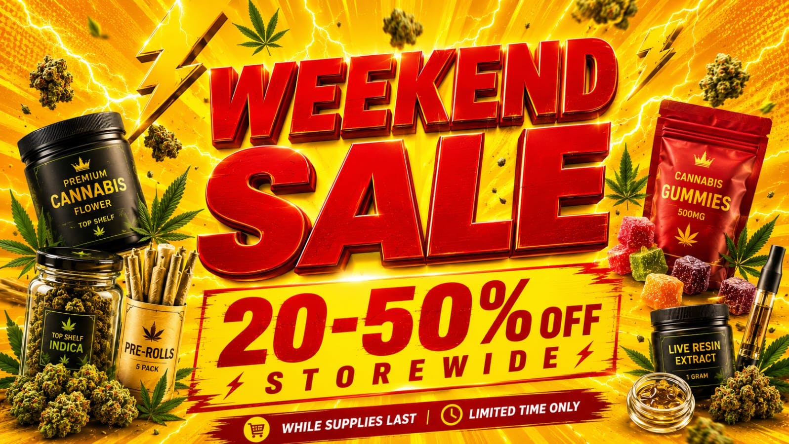 RushBudz Delivery WEEKEND SALE 20-50% OFF