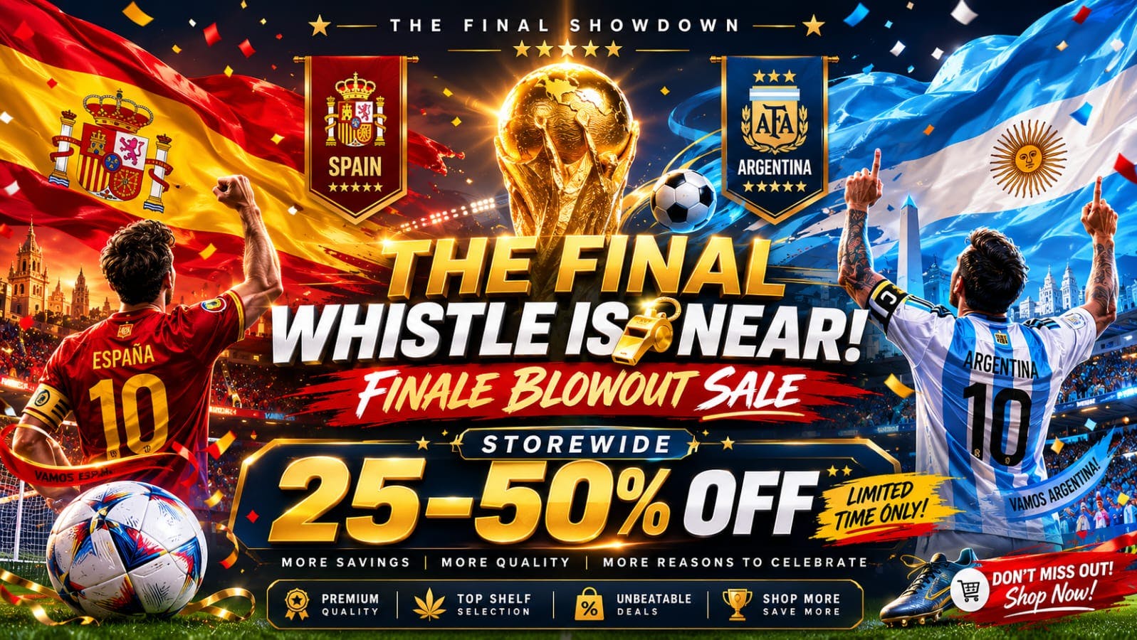 RushBudz Delivery THE FINAL WHISTLE IS NEAR! 25-50%OFF