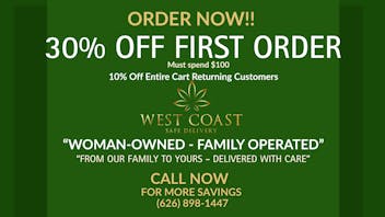 West Coast Safe Delivery 30% Off Entire Cart