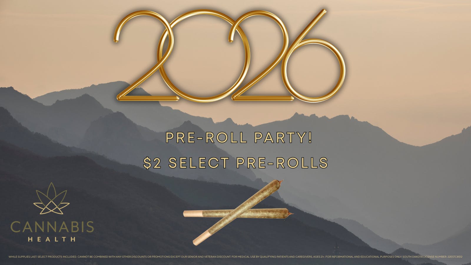 Cannabis Health $2 SELECT .5g Pre-Roll