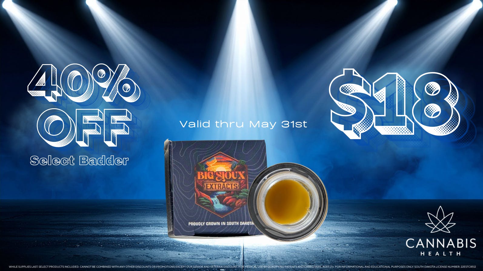 Cannabis Health 40% OFF 1G BADDER