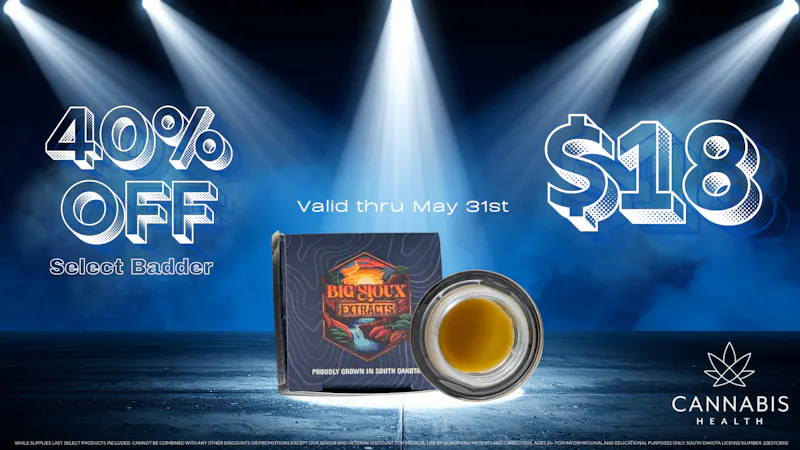 Cannabis Health 40% OFF 1G BADDER