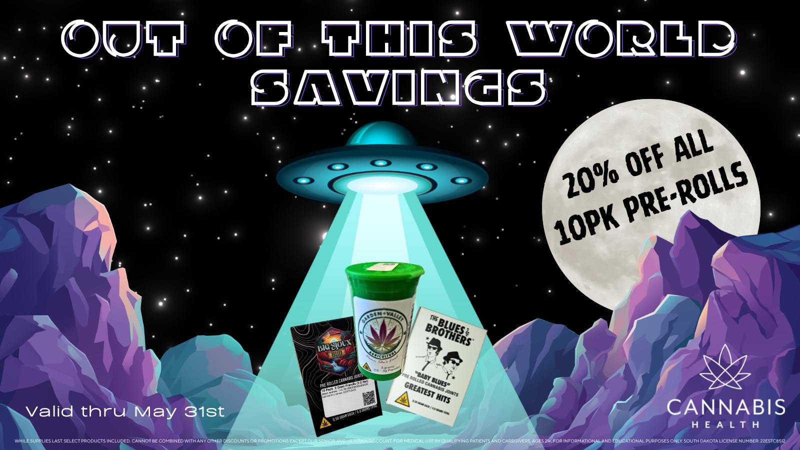 Cannabis Health 20% OFF ALL 10PK PRE-ROLLS